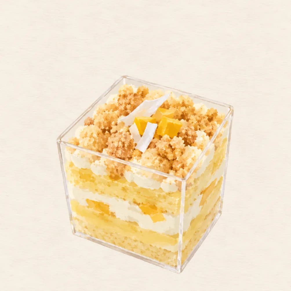 Japanese Soy Milk Cup — illustration from the Yohaku Sweets menu