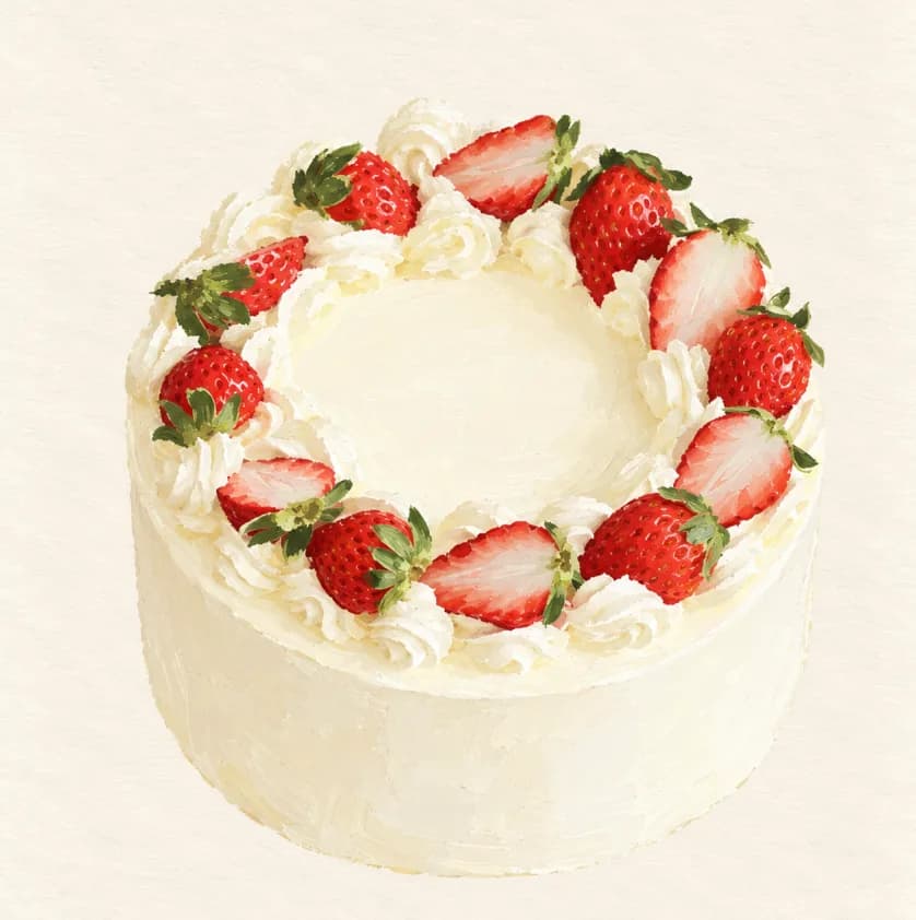 Strawberry Chiffon — illustration from the Yohaku Sweets menu